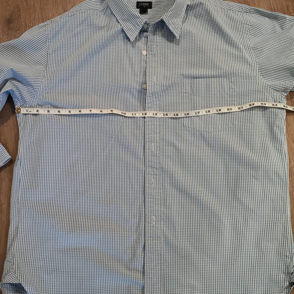 J.Crew Men's Blue Checkered Shirt